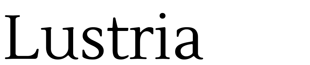 Lustria font family download free