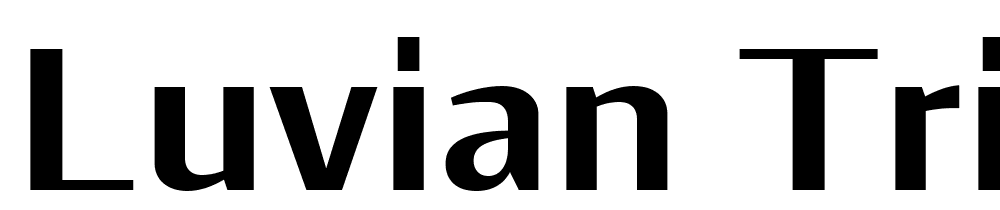 Luvian-Trial-Bold font family download free