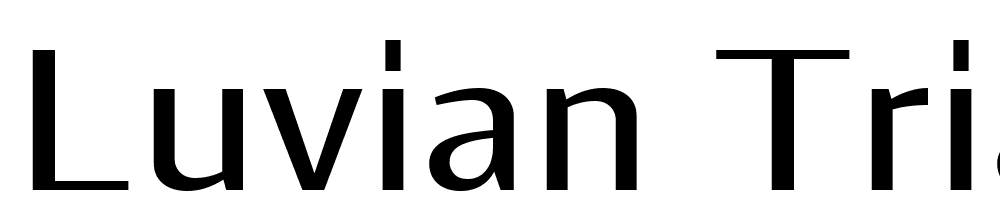 Luvian-Trial-Medium font family download free