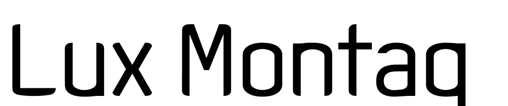 Lux-Montag font family download free