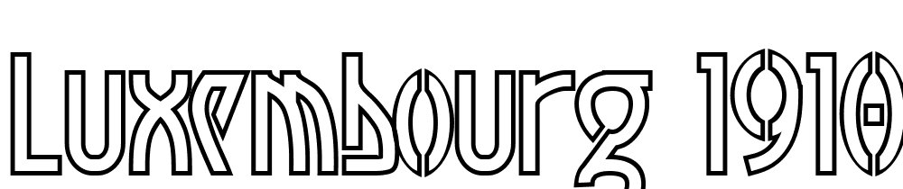 Luxembourg-1910-Contur font family download free