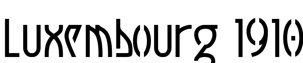 Luxembourg-1910 font family download free