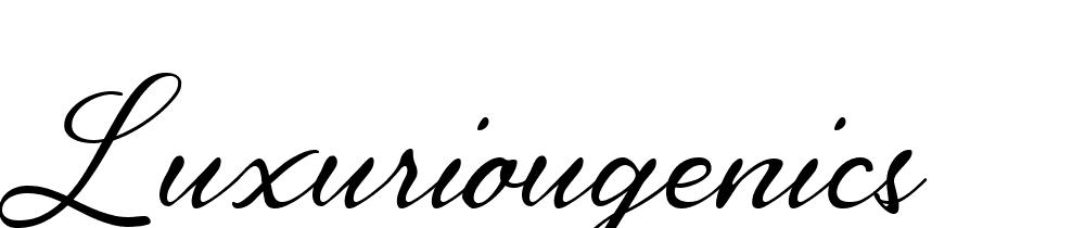 Luxuriougenics font family download free