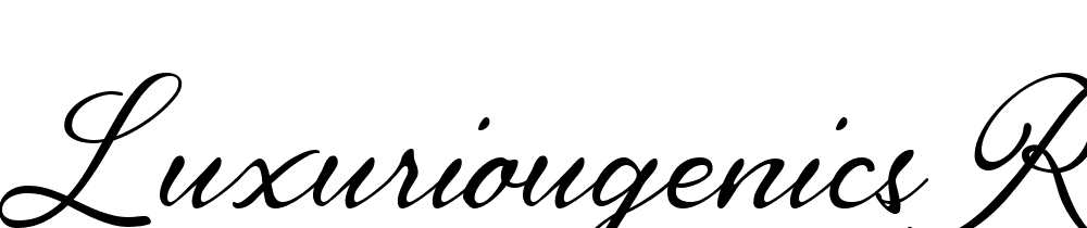 Luxuriougenics-Regular font family download free