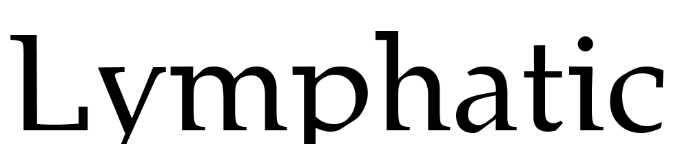 Lymphatic font family download free