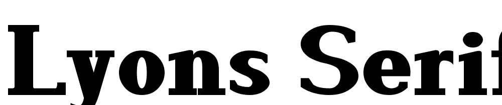 Lyons-Serif font family download free