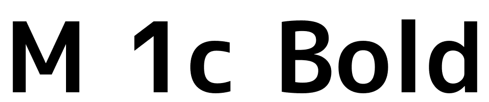 M-1c-bold font family download free