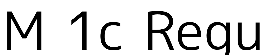 M-1c-regular font family download free