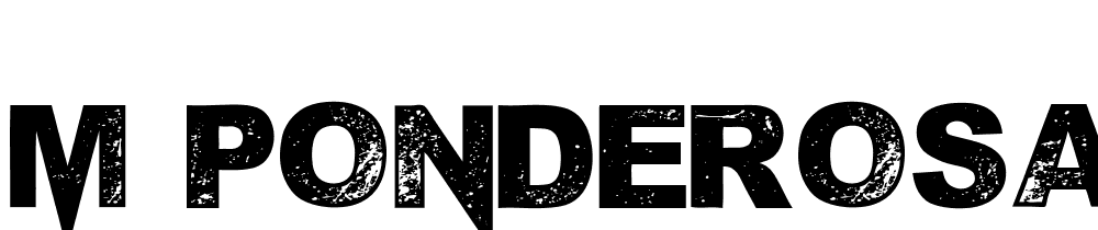 m-ponderosa font family download free