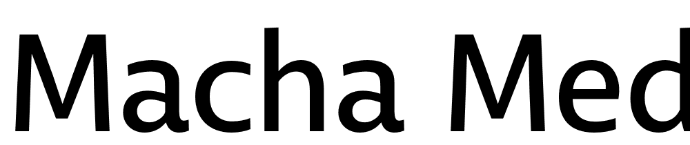 Macha-Medium font family download free