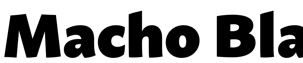 Macho-Black font family download free