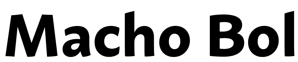 Macho-Bold font family download free