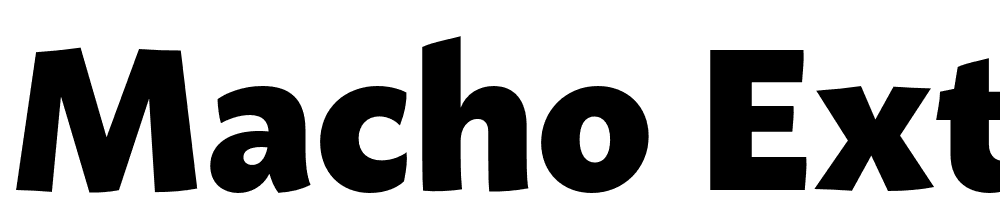 Macho-ExtraBold font family download free