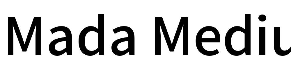 Mada-Medium font family download free