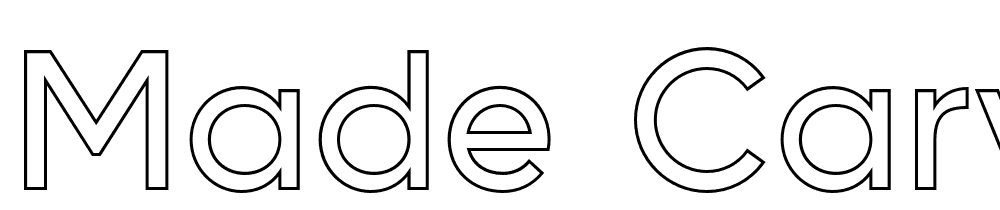 MADE-CARVING-Outline-Personal-Use-Regular font family download free