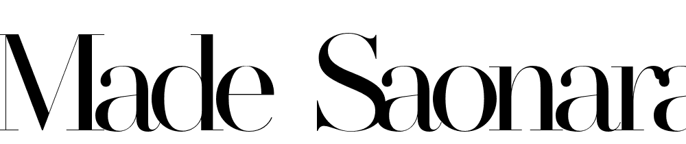 Made Saonara font family download free