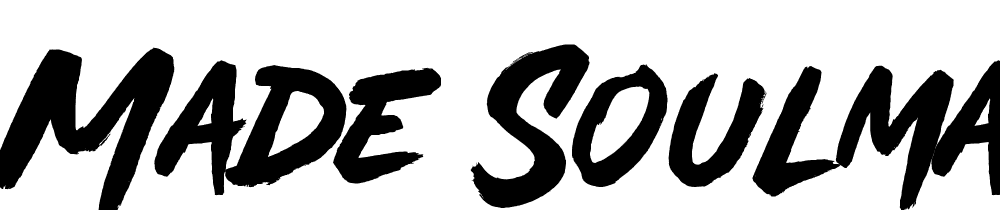 MADE Soulmaze Brush font family download free