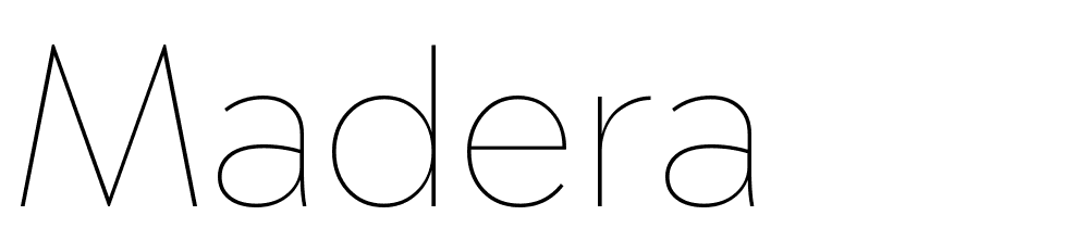 Madera font family download free