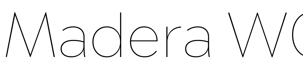 Madera-W01-Thin font family download free
