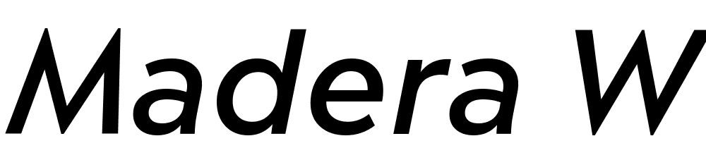 Madera-W04-Medium-Italic font family download free