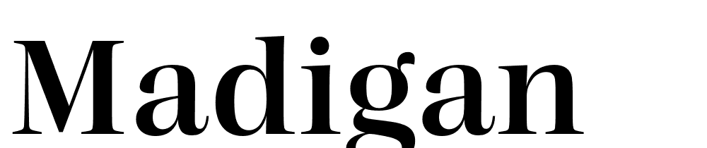 Madigan font family download free