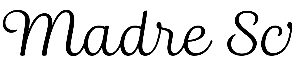 Madre Script font family download free