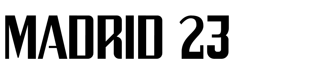 Madrid 23 font family download free