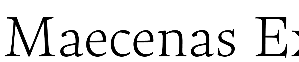 Maecenas-ExtraLight font family download free