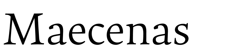 Maecenas font family download free