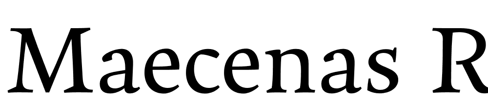 Maecenas-Regular font family download free