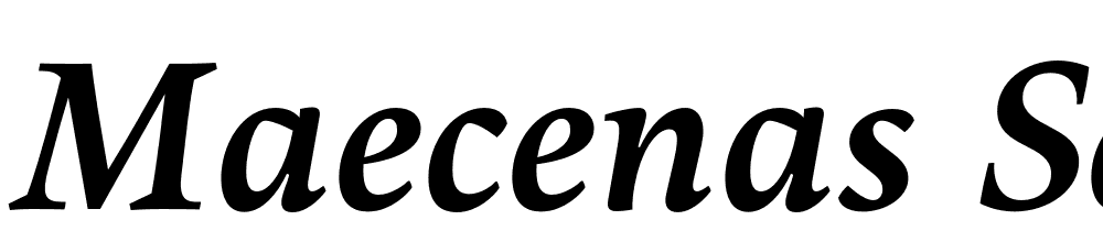 Maecenas-SemiBold-Italic font family download free