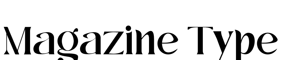 Magazine-Type-Face font family download free