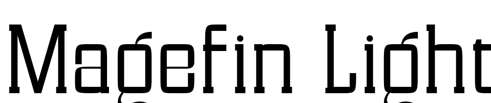 Magefin-Light font family download free