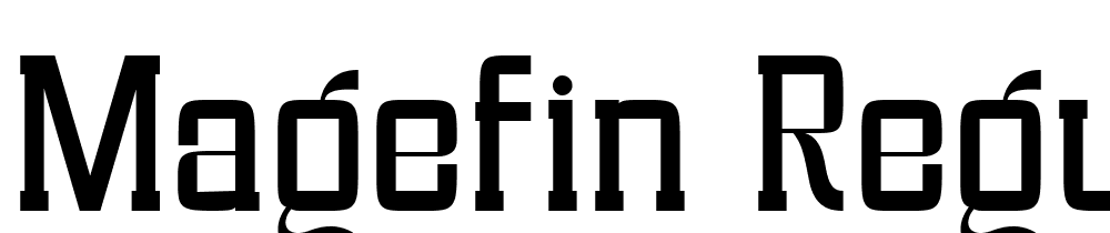 Magefin-Regular font family download free