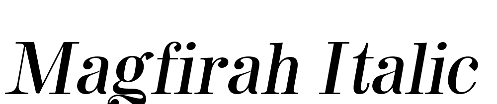 Magfirah-Italic-Italic font family download free