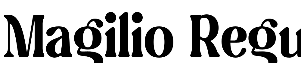 Magilio-Regular font family download free