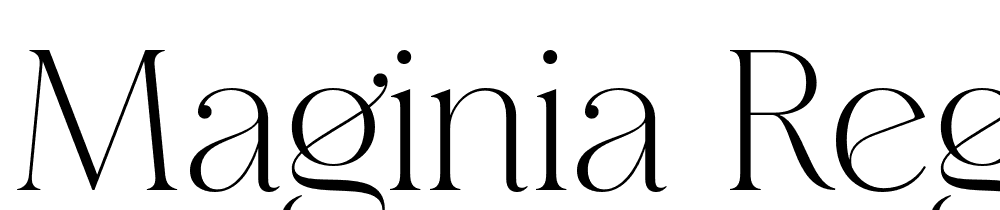 Maginia-Regular font family download free