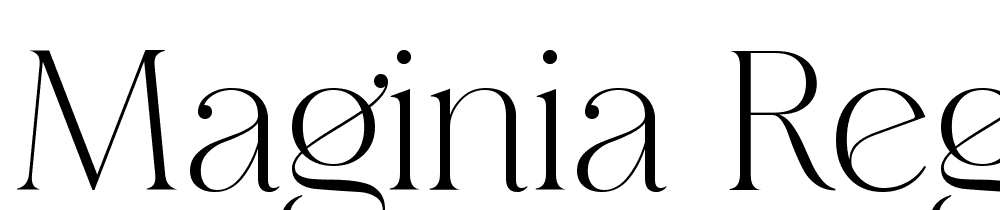 Maginia-Regular font family download free