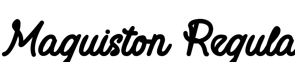 Maguiston-Regular font family download free