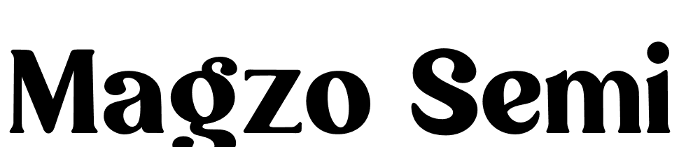 Magzo-Semi-Bold font family download free