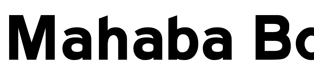 Mahaba-Bold font family download free