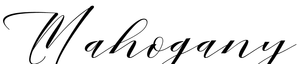 Mahogany-Script font family download free