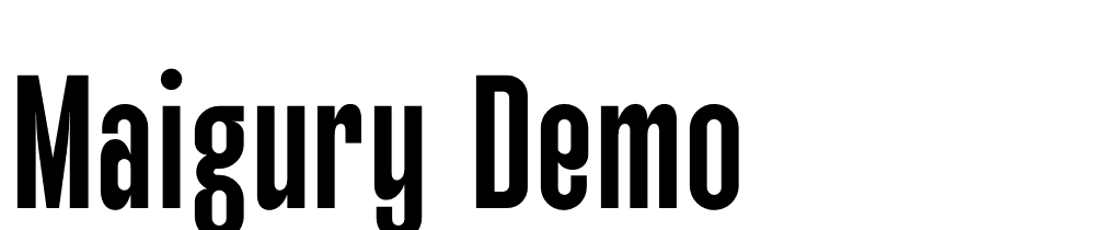 Maigury-Demo font family download free