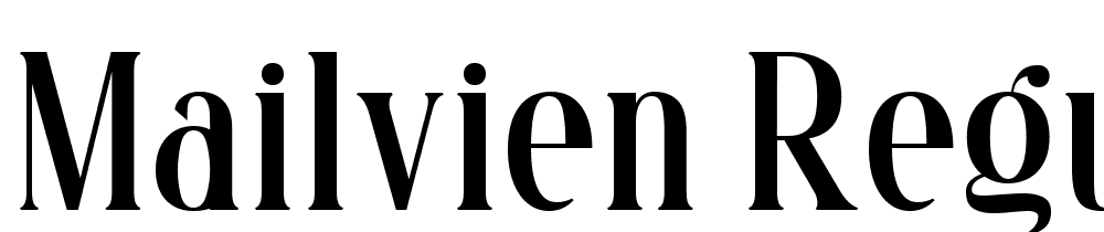 Mailvien-Regular font family download free