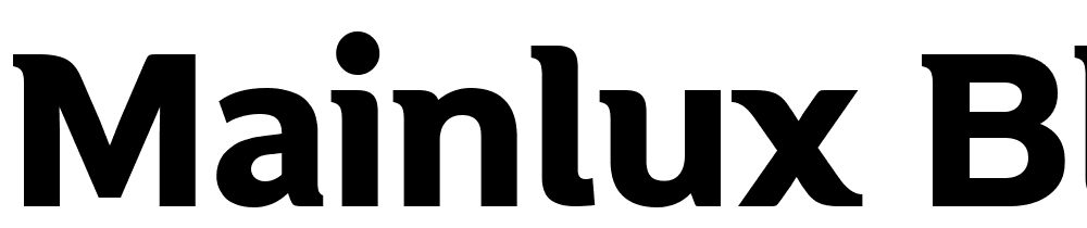 MAINLUX-Black font family download free