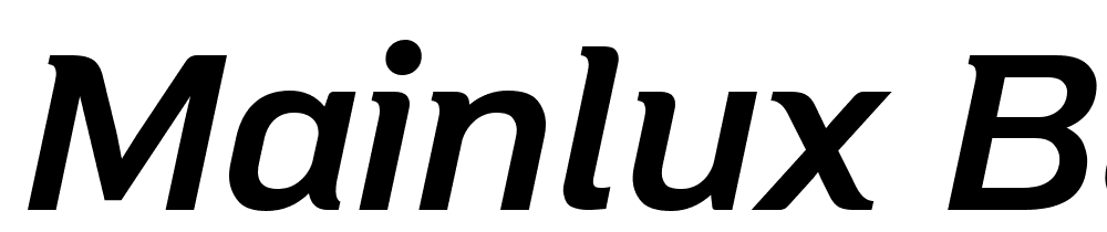 MAINLUX-BoldItalic font family download free