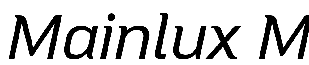 MAINLUX-MediumItalic font family download free