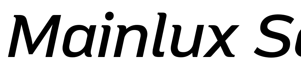 MAINLUX-SemiBoldItalic font family download free