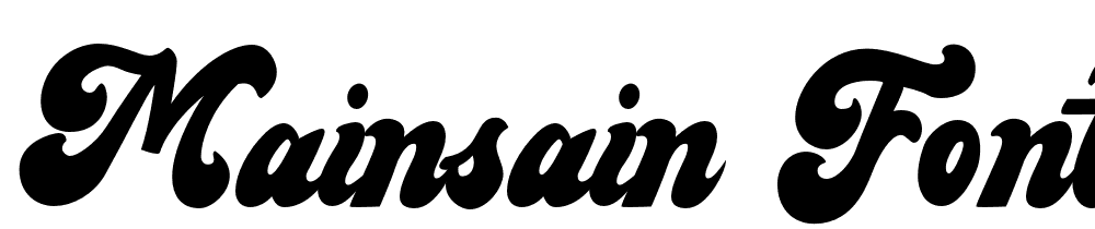 mainsain-font font family download free