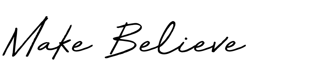 Make Believe font family download free